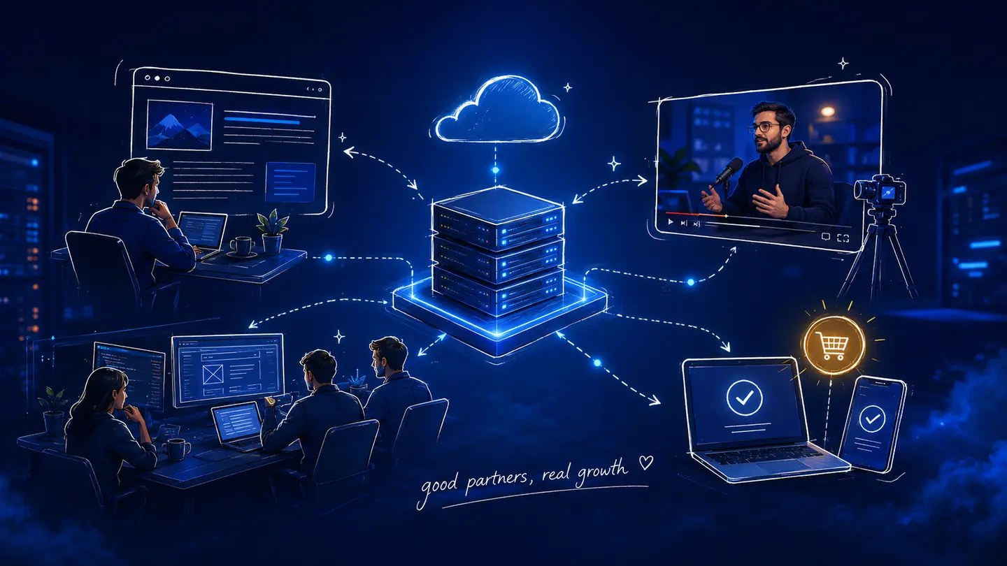 Affiliate marketing services for hosting and VPS companies connecting publishers, creators, agencies and customers