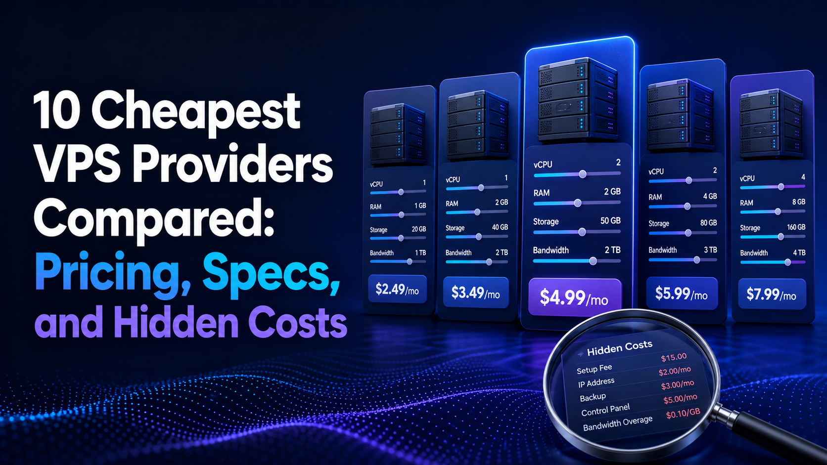 10 Cheapest VPS Providers Compared: Pricing, Specs, and Hidden Costs