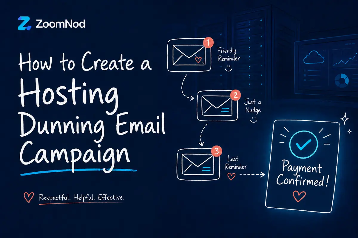 How to Create a Hosting Dunning Email Campaign | ZoomNod