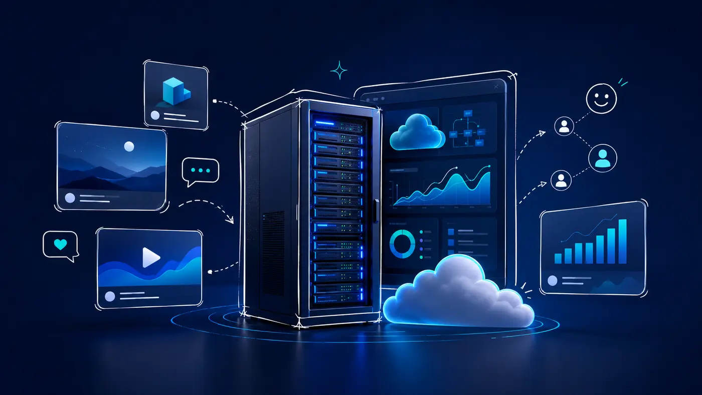 Social media marketing strategy for hosting, VPS, cloud and dedicated server companies.