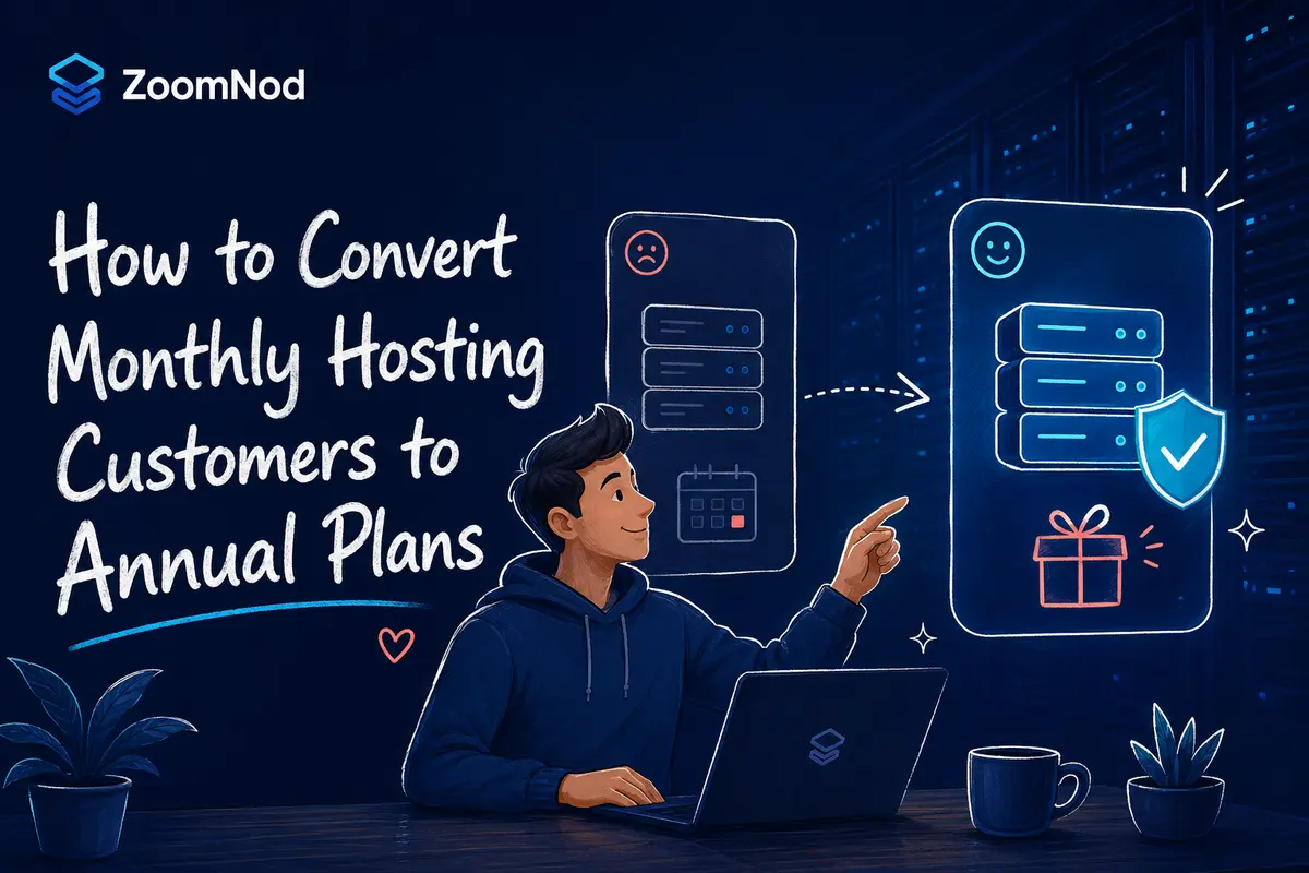 How to Convert Monthly Hosting Customers to Annual Plans | ZoomNod