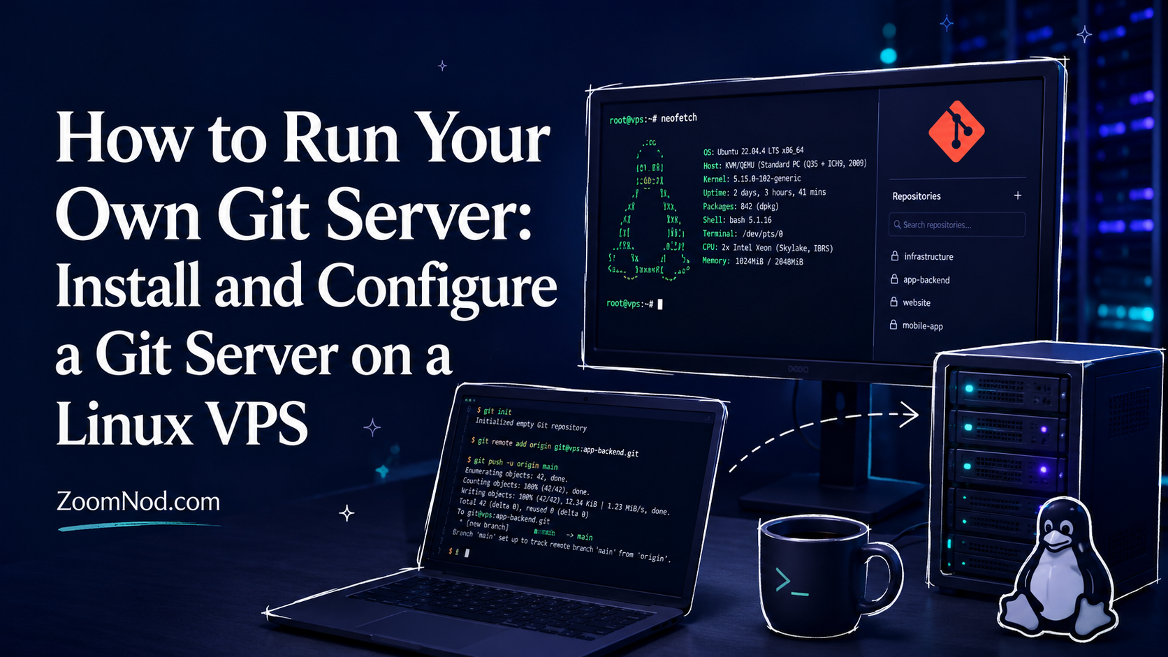 How to Run Your Own Git Server: Install and Configure a Git Server on a Linux VPS | ZoomNod