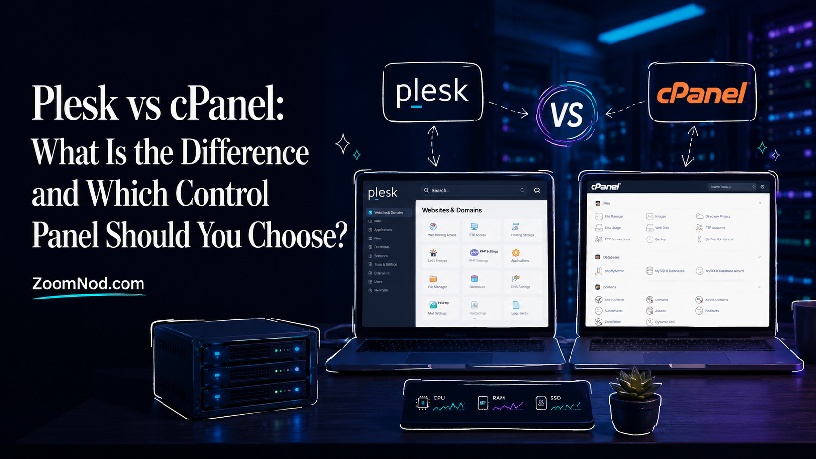 Plesk vs cPanel: What Is the Difference and Which Control Panel Should You Choose? | ZoomNod